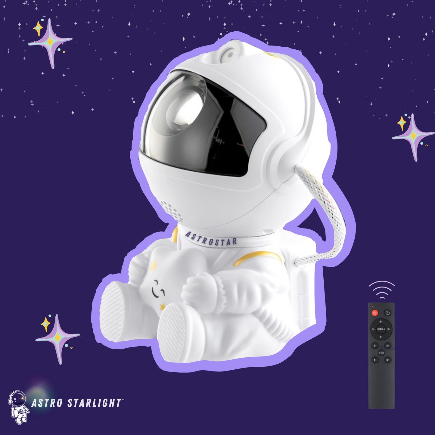 AstroStar™ Astronaut Projector - Galaxy Starlight